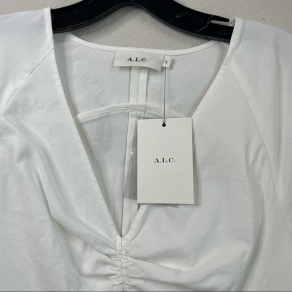 NWT A.L.C Aila Long Sleeve Linen Blend Minidress - Picture 6 of 11